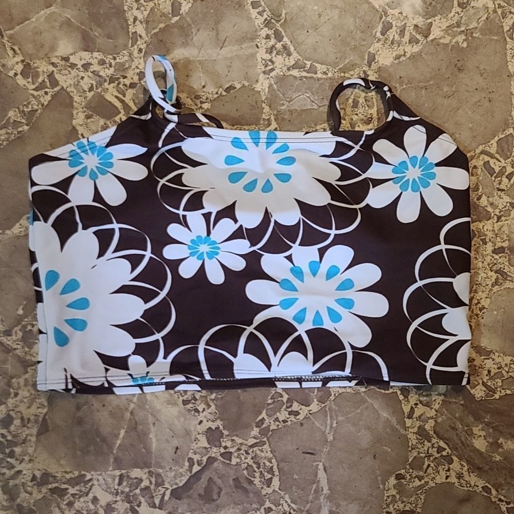 Old navy brand girls brown floral swim top 3/10$